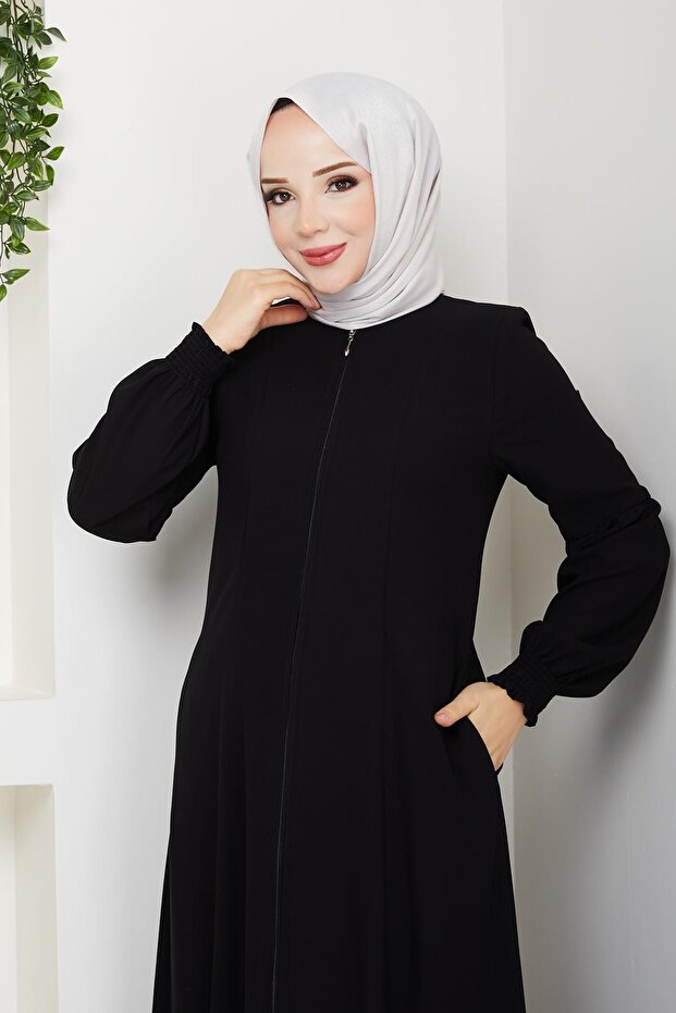 Daily hajj and umreh front and back cuped abaya