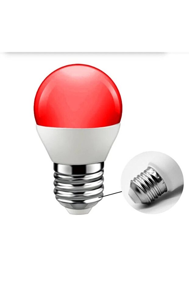 6W LED AMPUL (E-27) (KIRMIZI) - 1