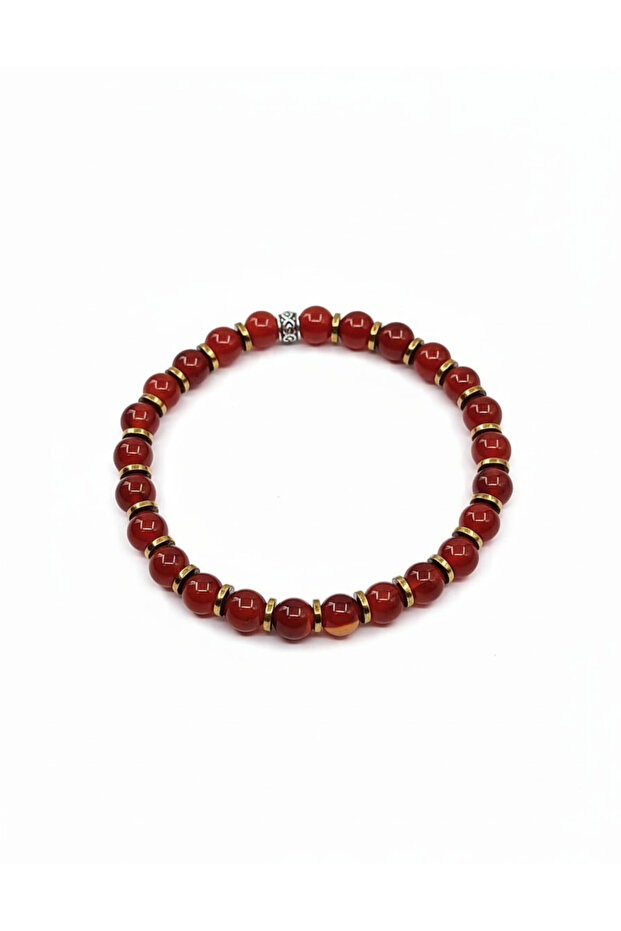 Original Agate 6mm Natural Stone Unisex Bracelet