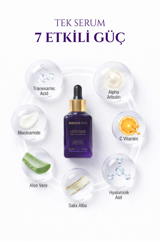 Leke Karşıtı Serum 30 ml | Traneksamik Asit, Alpha Arbutin, Niacinamide ve C Vitamini ile Ton Eşitsizliği ve Koyu Leke Görünümü Bakımı - 5