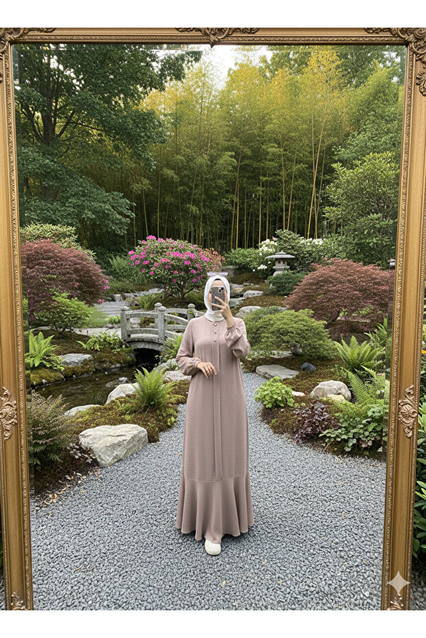 ÜÇ DÜĞMELİ ELBİSE - 5