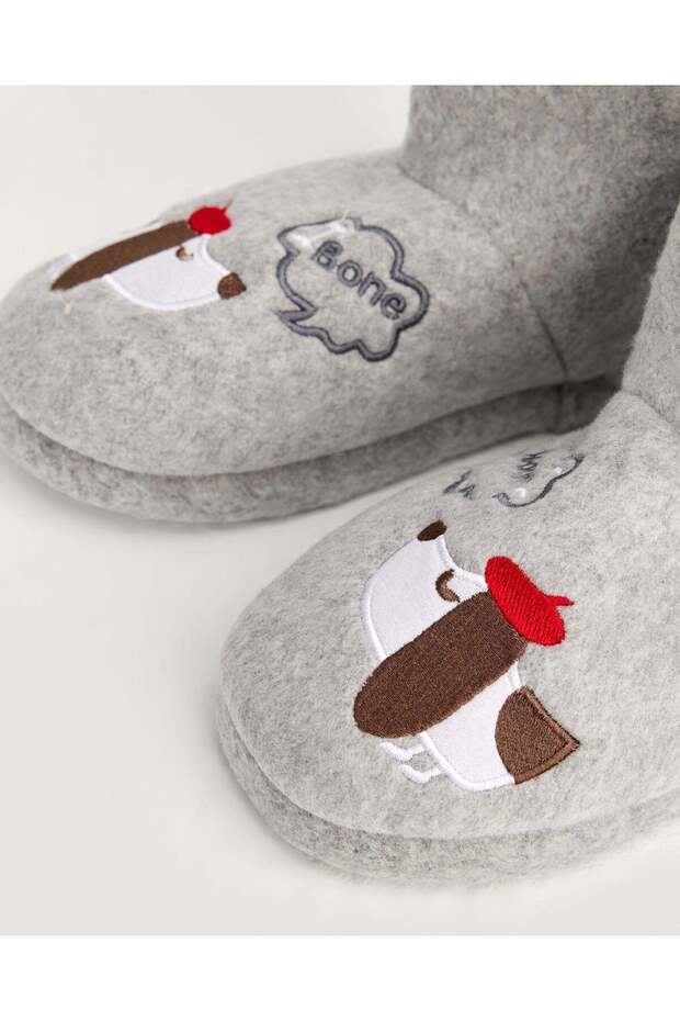 Kadın Köpek Figürlü Panduf - DEGG - 4