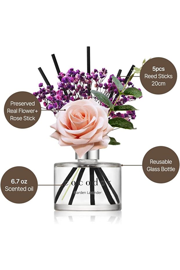 معطر جو على شكل زهرة الورد / 6.7 أونصة / عبوة واحدة - 4