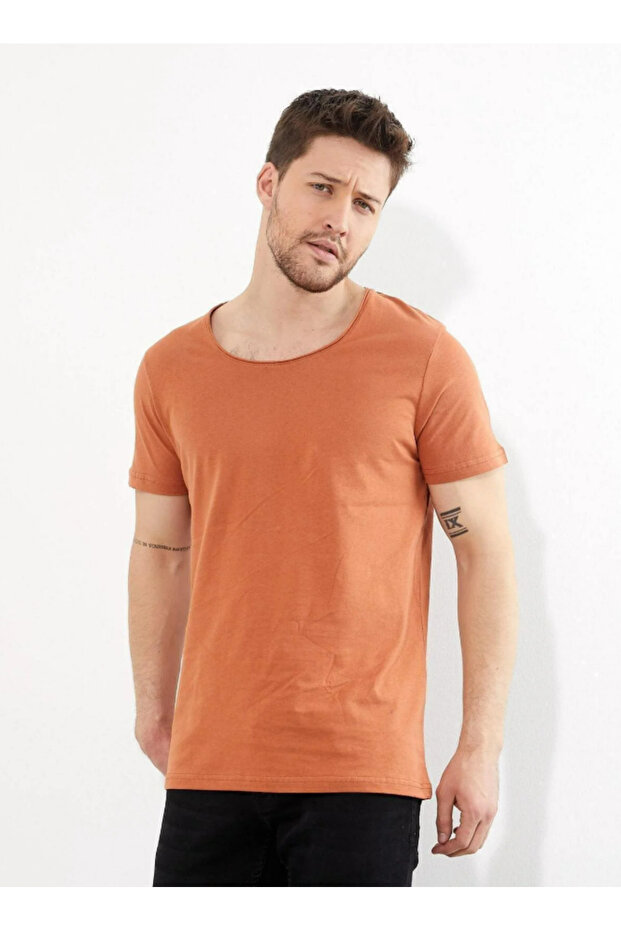 Crew Neck Men's Basic T-shirt - 6