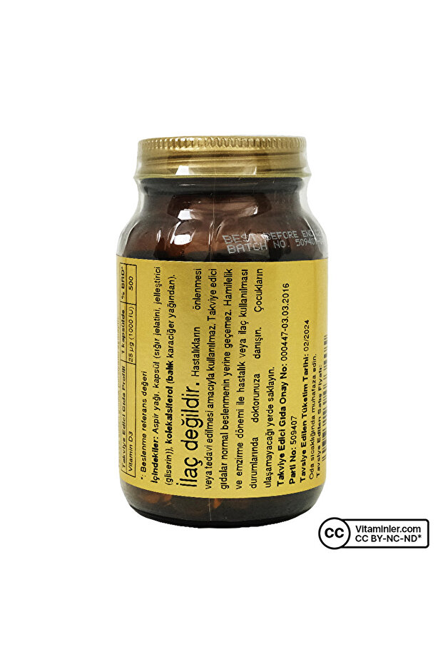 Vitamin D3 1000 IU 100 Kapsül - 3