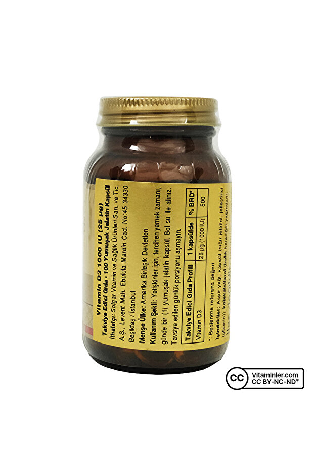 Vitamin D3 1000 IU 100 Kapsül - 2