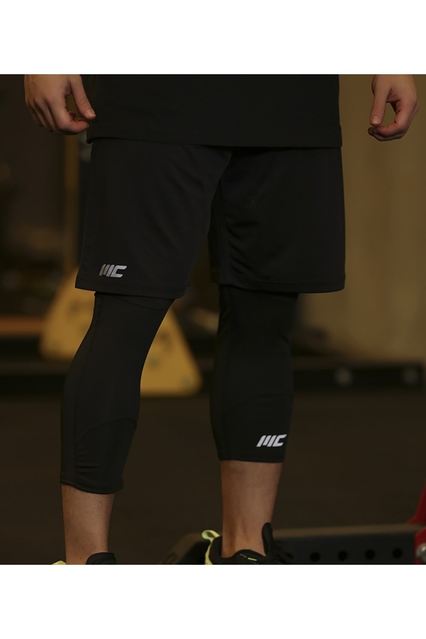 Training Stretch Şort Siyah - 3