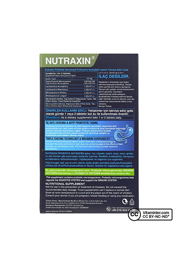 Probiota Advanced Probiyotik 60 Tablet - 3