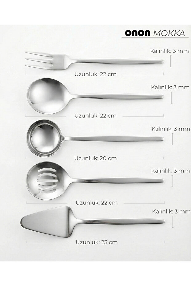 Mokka 5 Parça Servis Takımı - 3