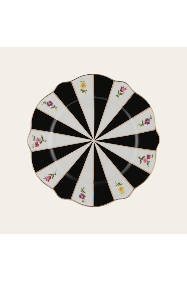 ACEM SİYAH 6'LI TATLI TABAK 17 CM - 2