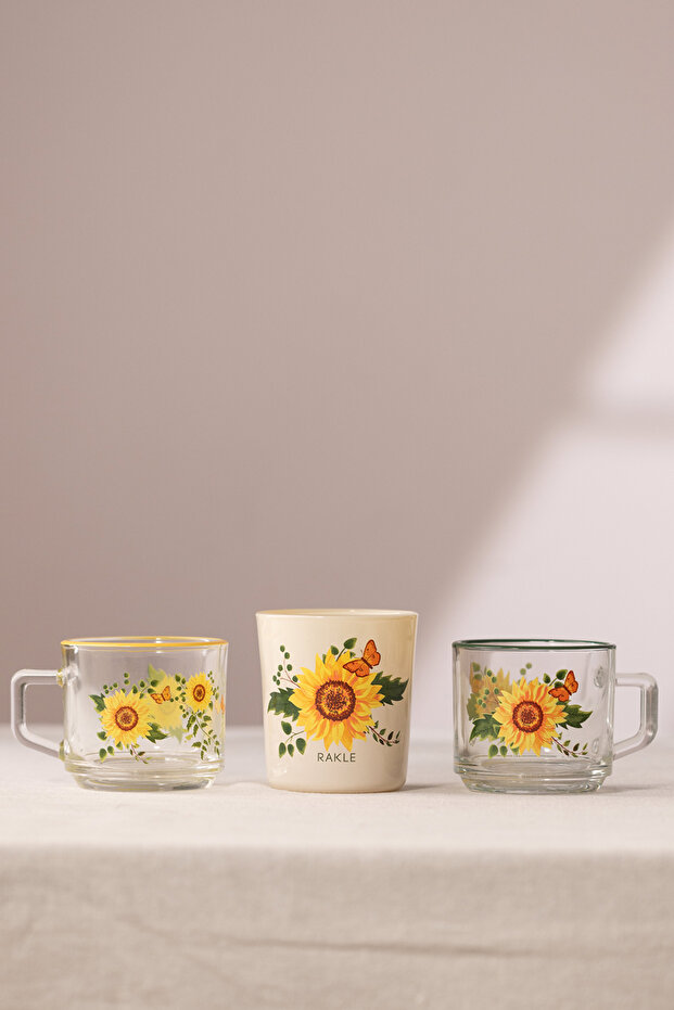 Sun Flower Stackable 3'lü Hediye Seti 180 cc - 5