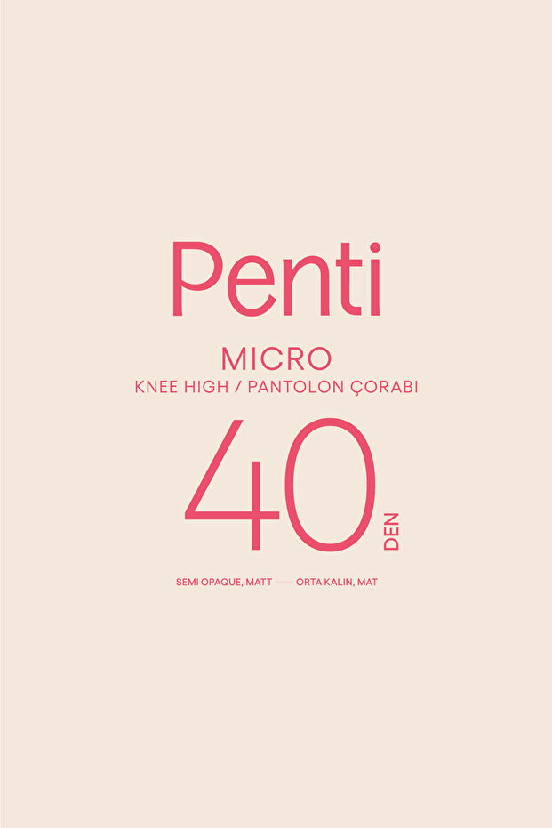 Micro 40 Siyah Pantolon Çorabı - 3
