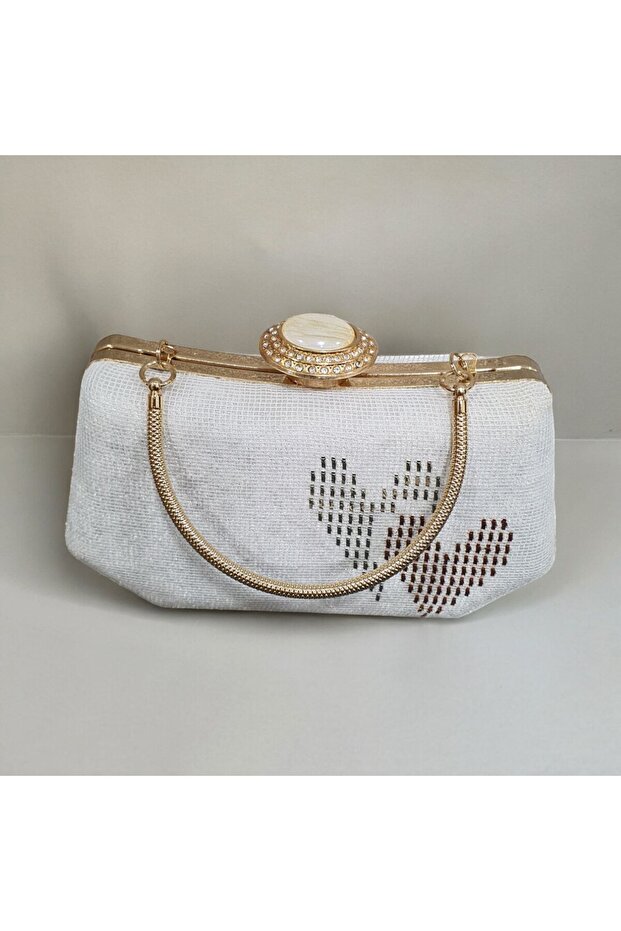 حقيبة يد بيضاء مكسورة - 1