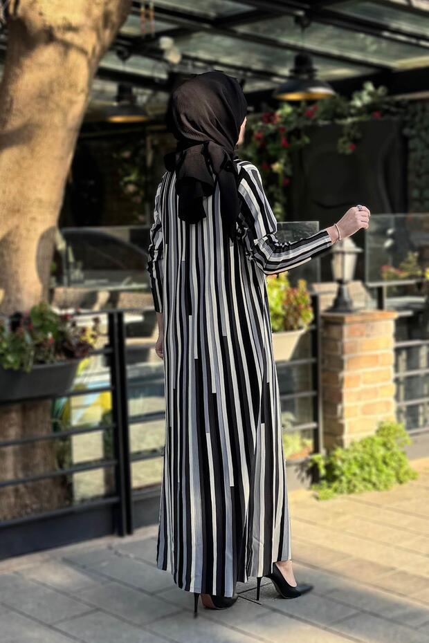 Elbise 6407 Siyah - 5