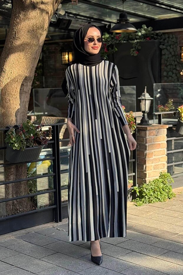 Elbise 6407 Siyah - 1