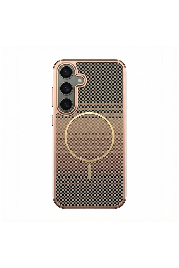 Samsung Galaxy S25 Compatible Case Vionix M-Safe Silicone Case Brown