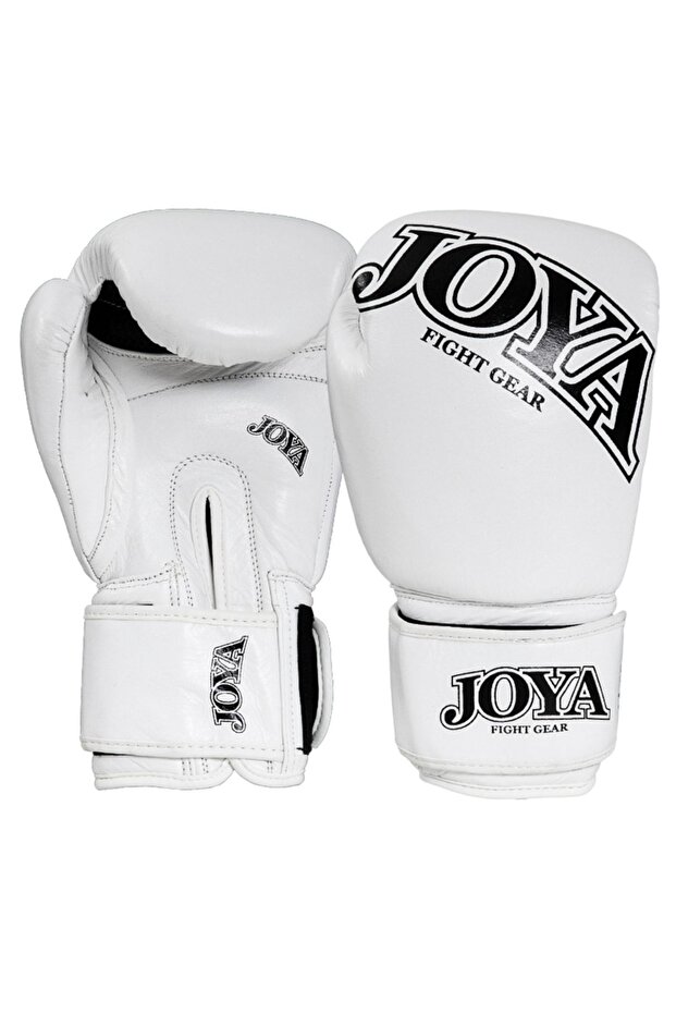 Thai Beyaz Kick Boks Eldiveni Gerçek Deri - 1