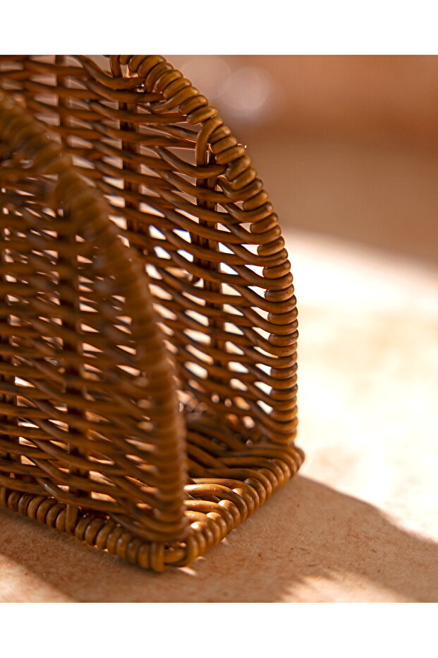 Masa Üstü Rattan Peçetelik - 4