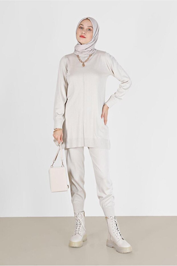 بنطلون تريكو أساسي غير مؤقتفريق 42079 - 1