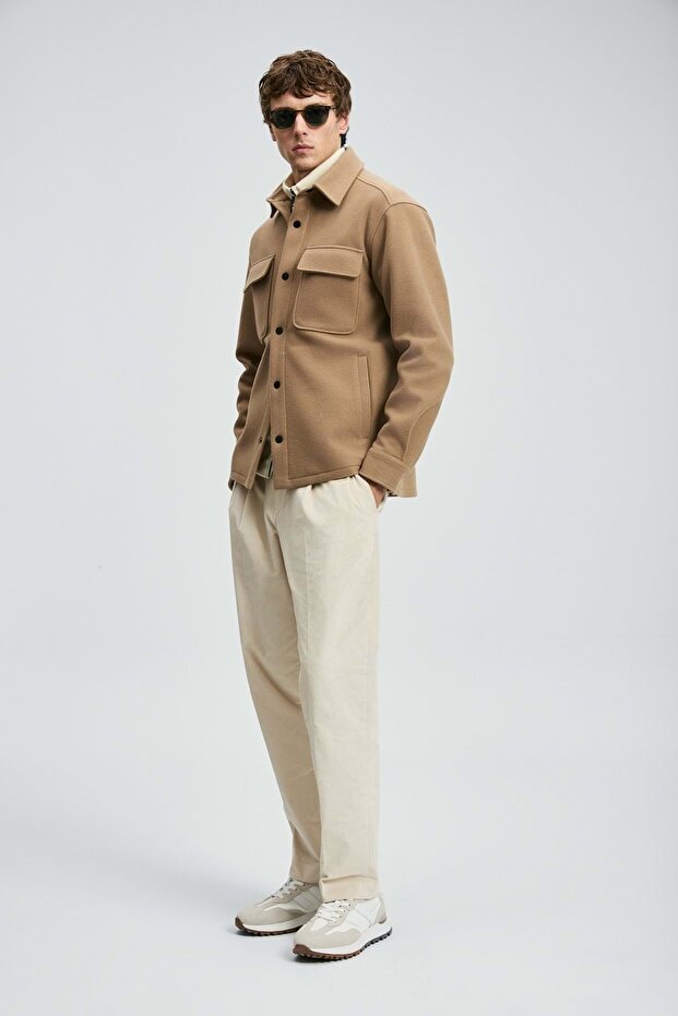 112120261 Andre Erkek Örme Ceket CAMEL - 5