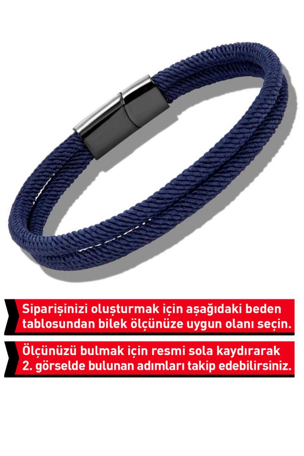 Unisex Milano Rope Bracelet with Magnetic Steel Clip Mechanism