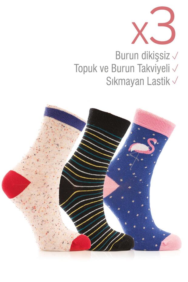 3 Pack Socket Socks - 8