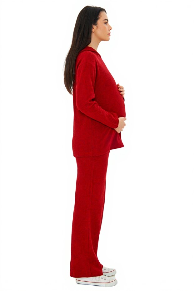 - Myra9610 - Örme Hamile Alt Üst Takımı - 4