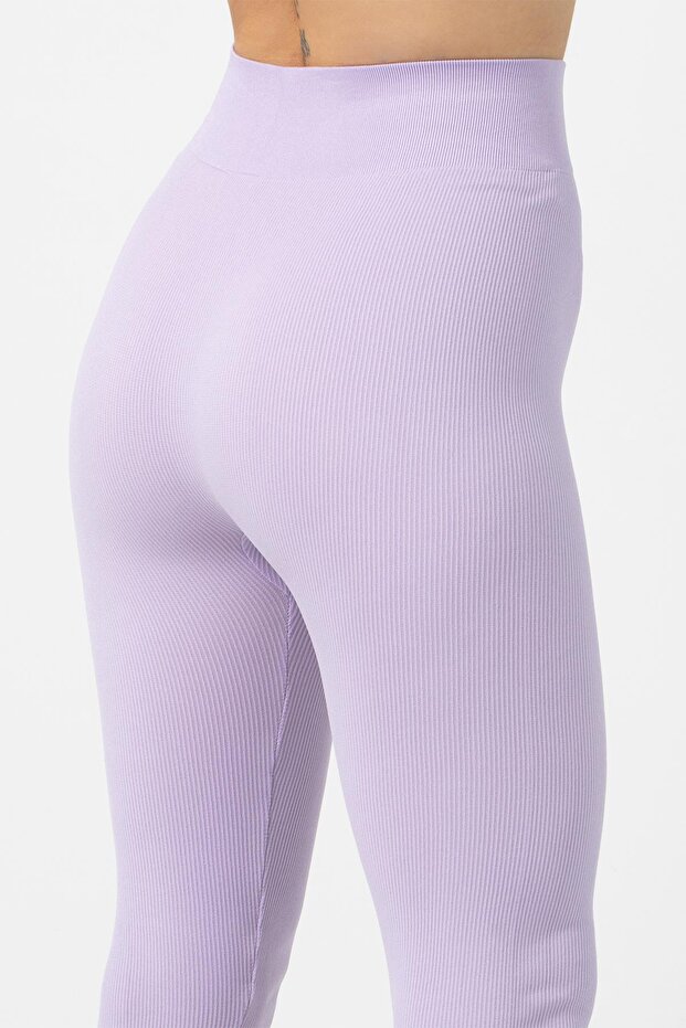 Dikişsiz Örme Yüksek Bel Tayt- 804 - 8