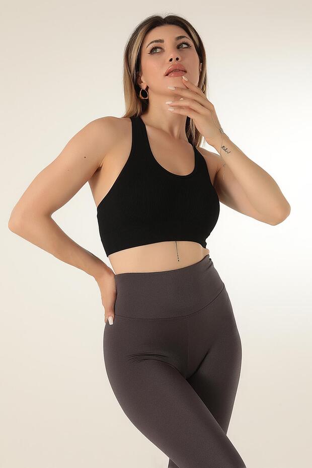Seamless Örme Çapraz Askılı Büstiyer - 3