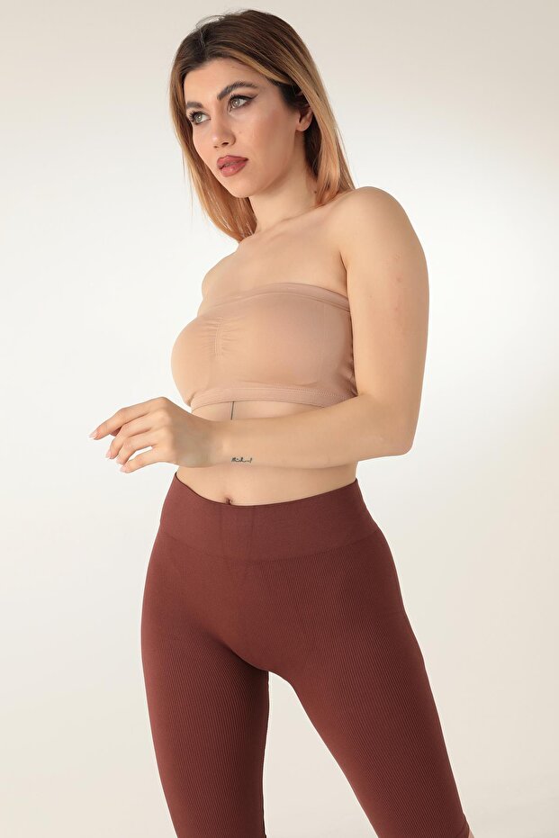 بوستير بدون حمالات بدون حمالات مع وسادة - 3