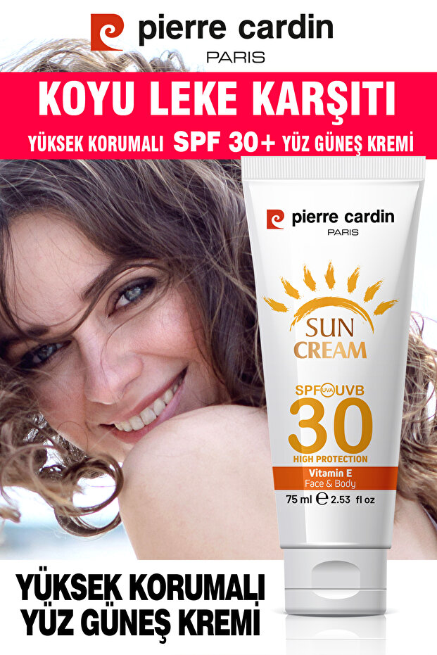 Spf 30 anti-stain high protective face sunscreen 75 ml for normal and dry skin