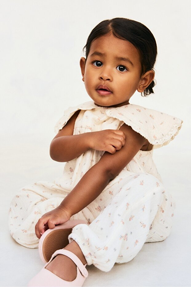 Pamuklu Muslin Tulum - 1