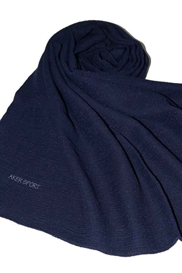 Sport Bürümcük Tulle Shawl - 1080100-321 - Navy Blue