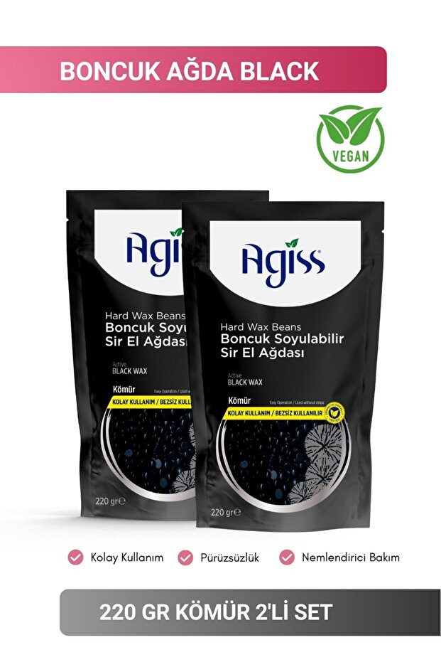 AGISS 2 Adet Tüm Ciltler Için Boncuk Soyulabilir Inci El Ağdası Carbon