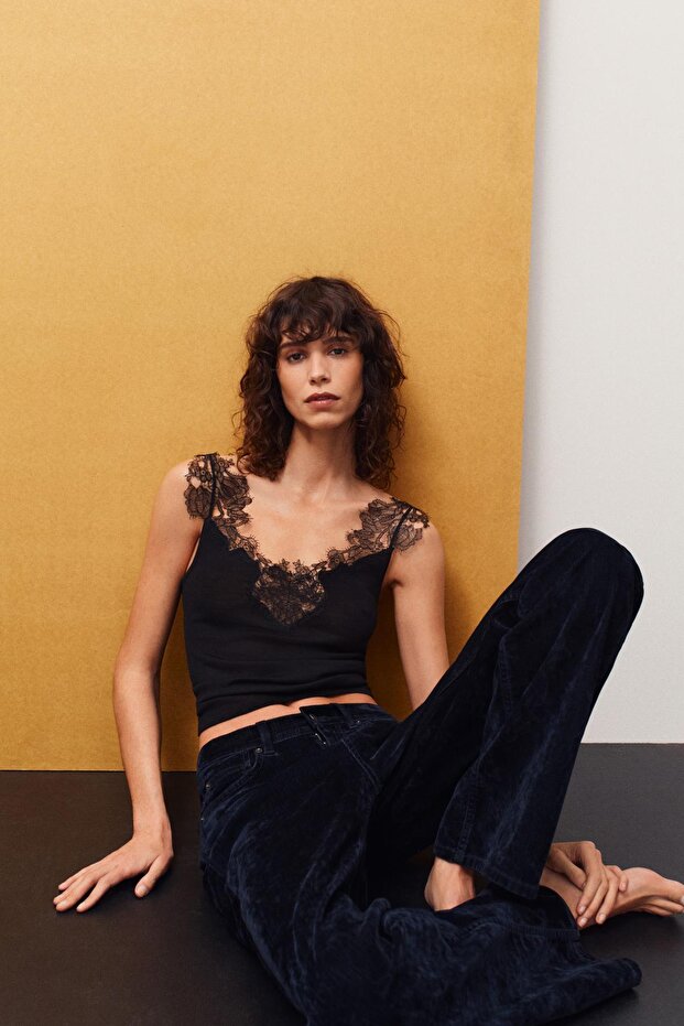 Yüksek bel bootcut jean - 4