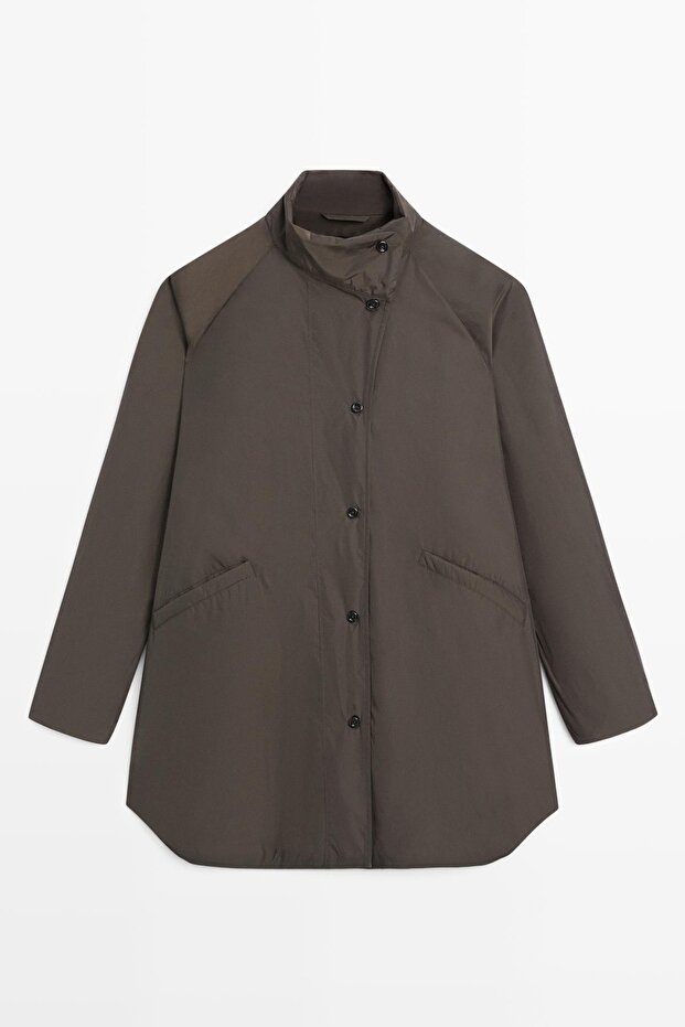 Uzun şişme mont - 5