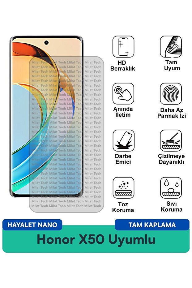 Honor X50 Hayalet Nano طبقة حماية للشاشة للخصوصية واللمس الحساس