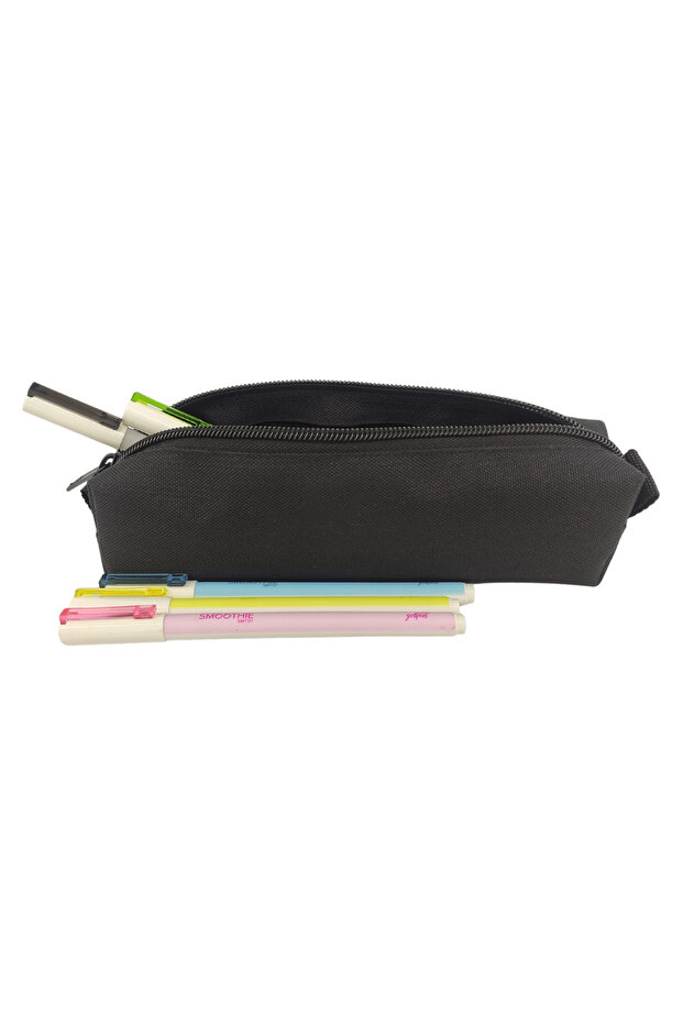 Black Pencil Case Single Compartment Pen Holder