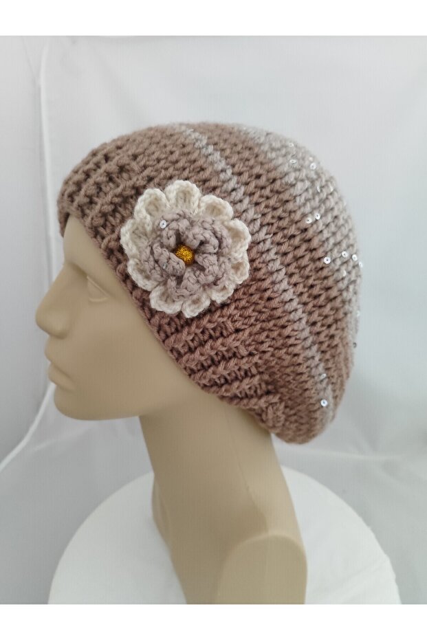 Fransız Ressam Bere Çarkıfelek Kahverengi - 4