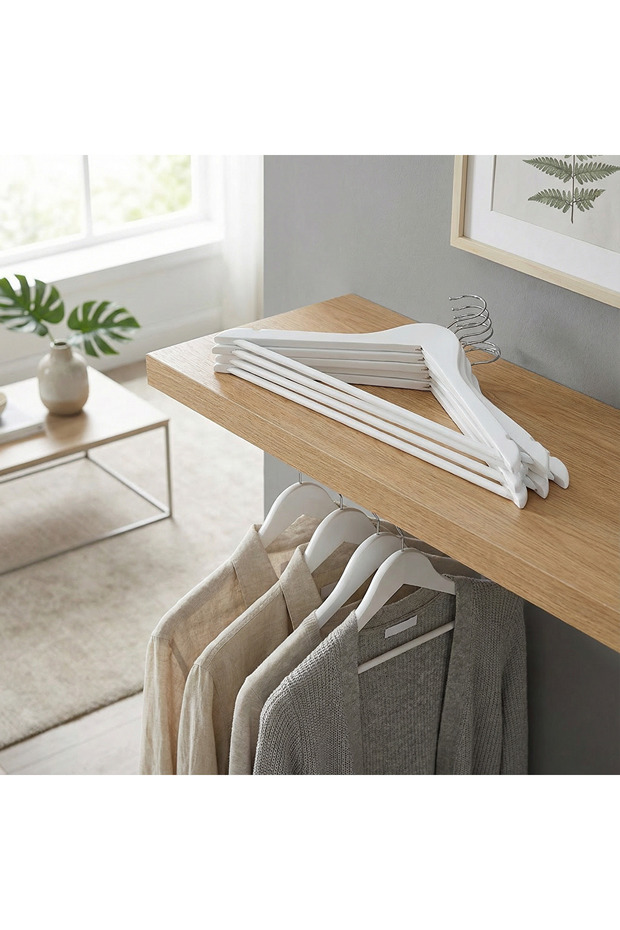 6'lı Ahşap Askı - 4