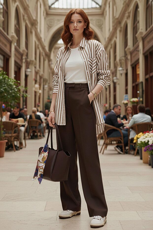 Dark Brown Tulip Model Bag - 5