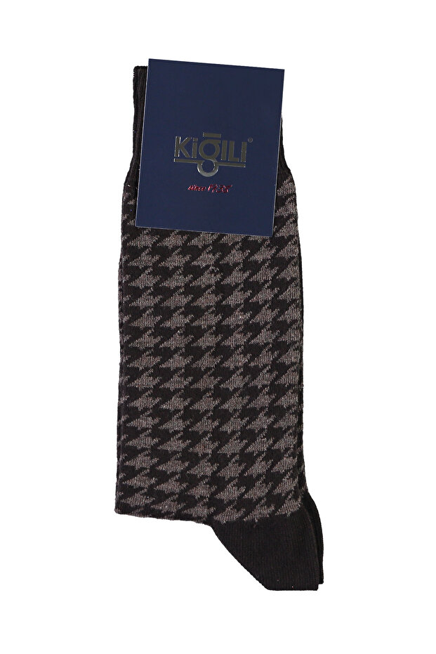 Tekli Desenli Çorap - 1