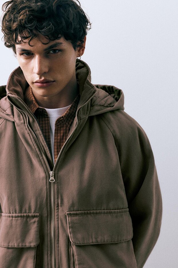 İşlemeli worker ceket - 5