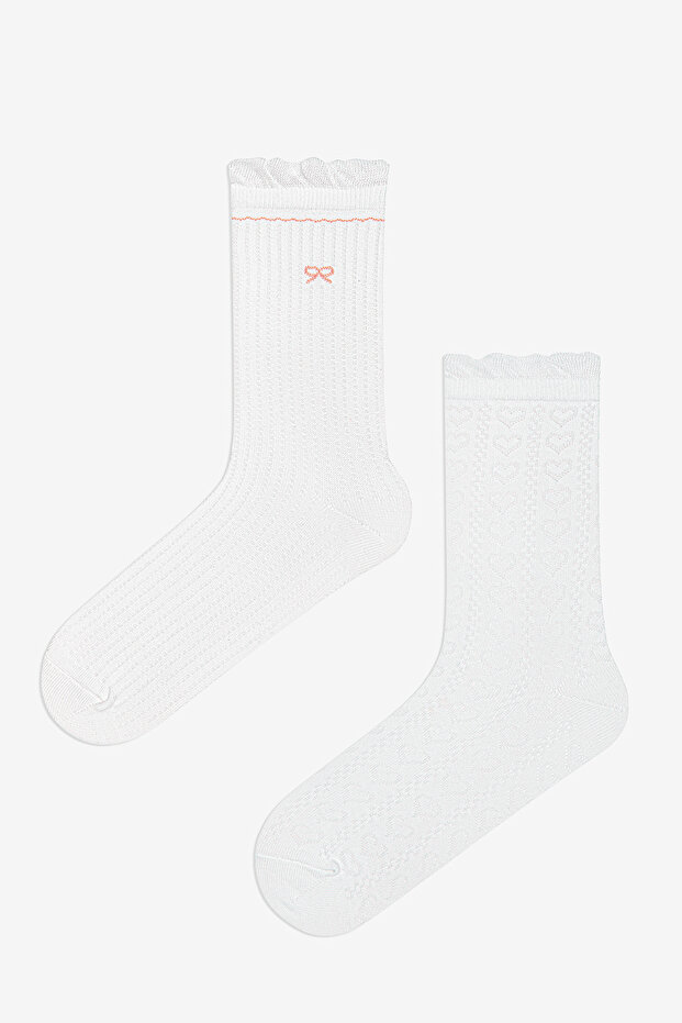 Чорапи с папионка, 2 чифта - 1