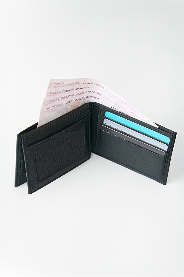 Desenli Para Bölmeli Kartlık Cüzdan - 6