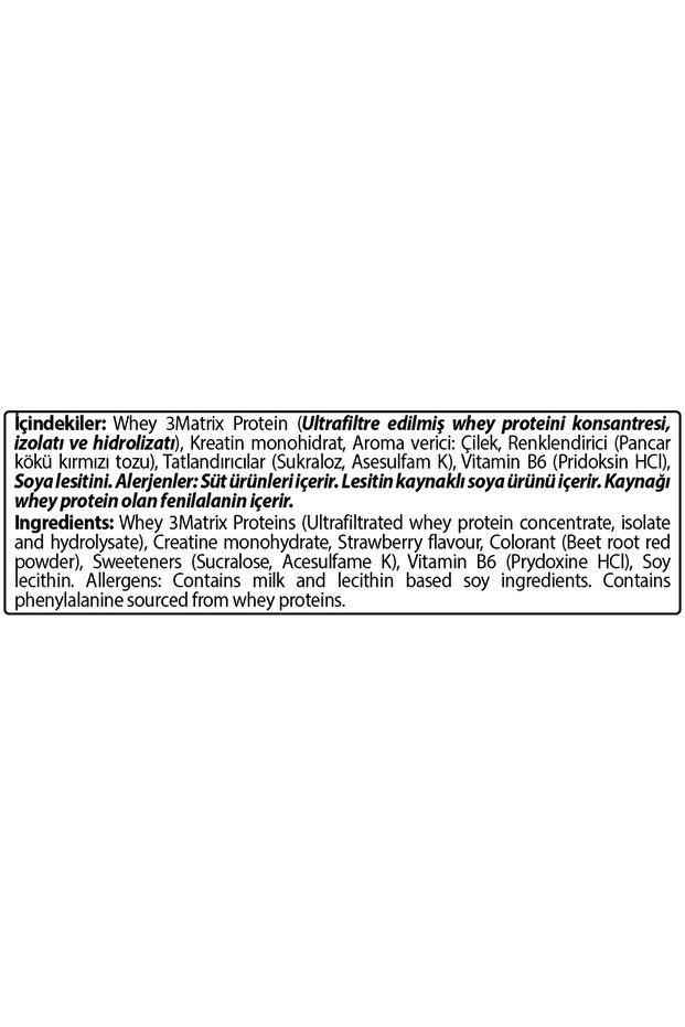 Whey 3 Matrix 908 gr Protein Tozu Çilekli Aromalı - 5