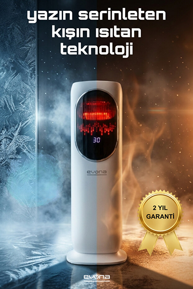 evona Dört Mevsim Premium Elektronik Fanlı Isıtıcı & Soğutucu Klima & Nemlendirici