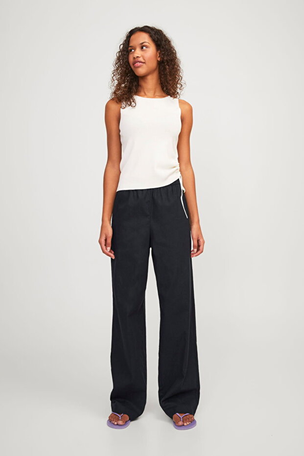 Women's Linen Trousers - Poppy