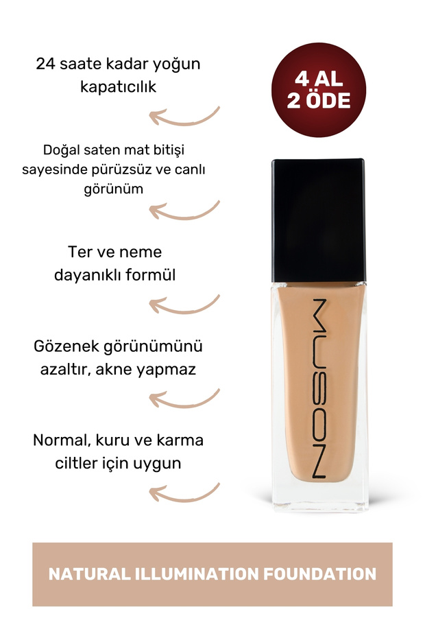 Natural Illumination Foundation - Light.30 ml - 1