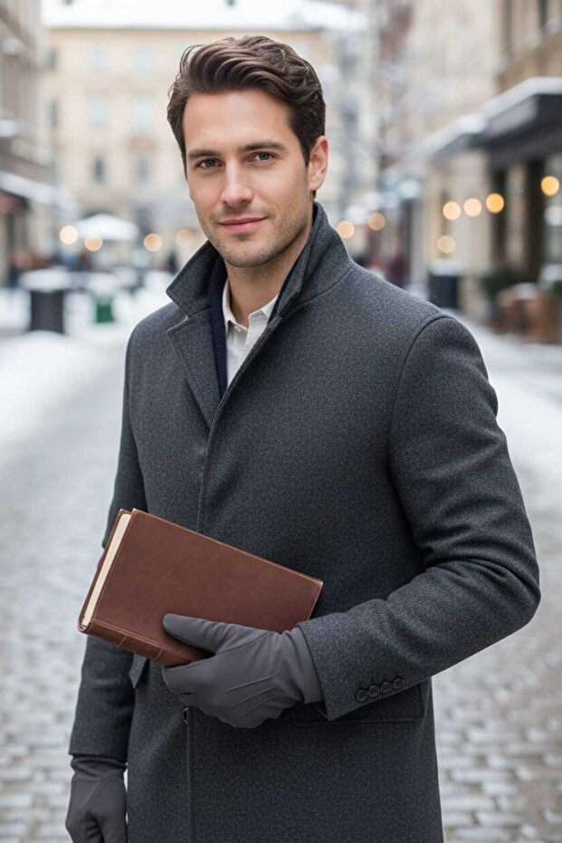 Touchscreen Plush Men's Gloves - 2